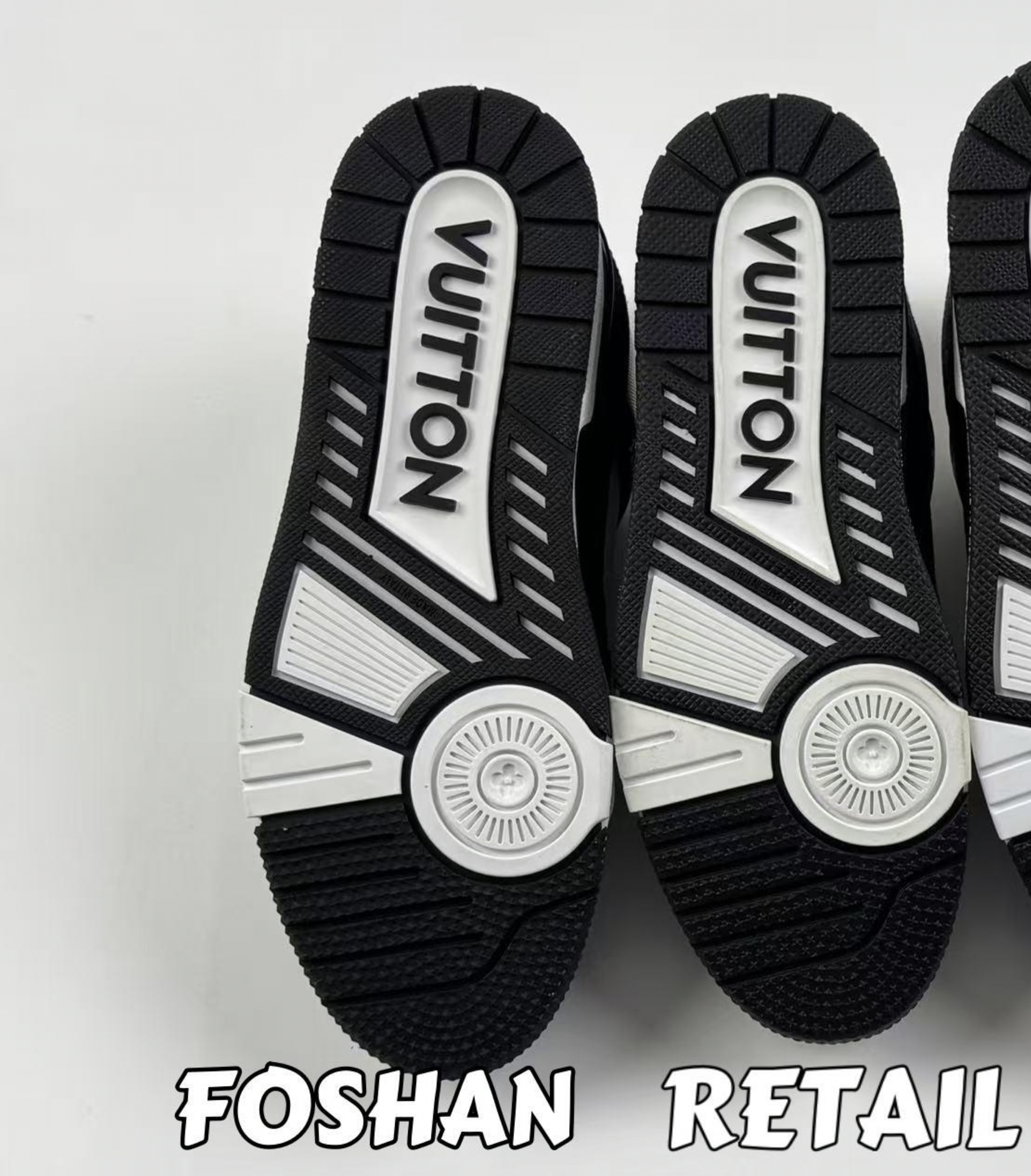 Outsole comparison: Foshan vs Retail
