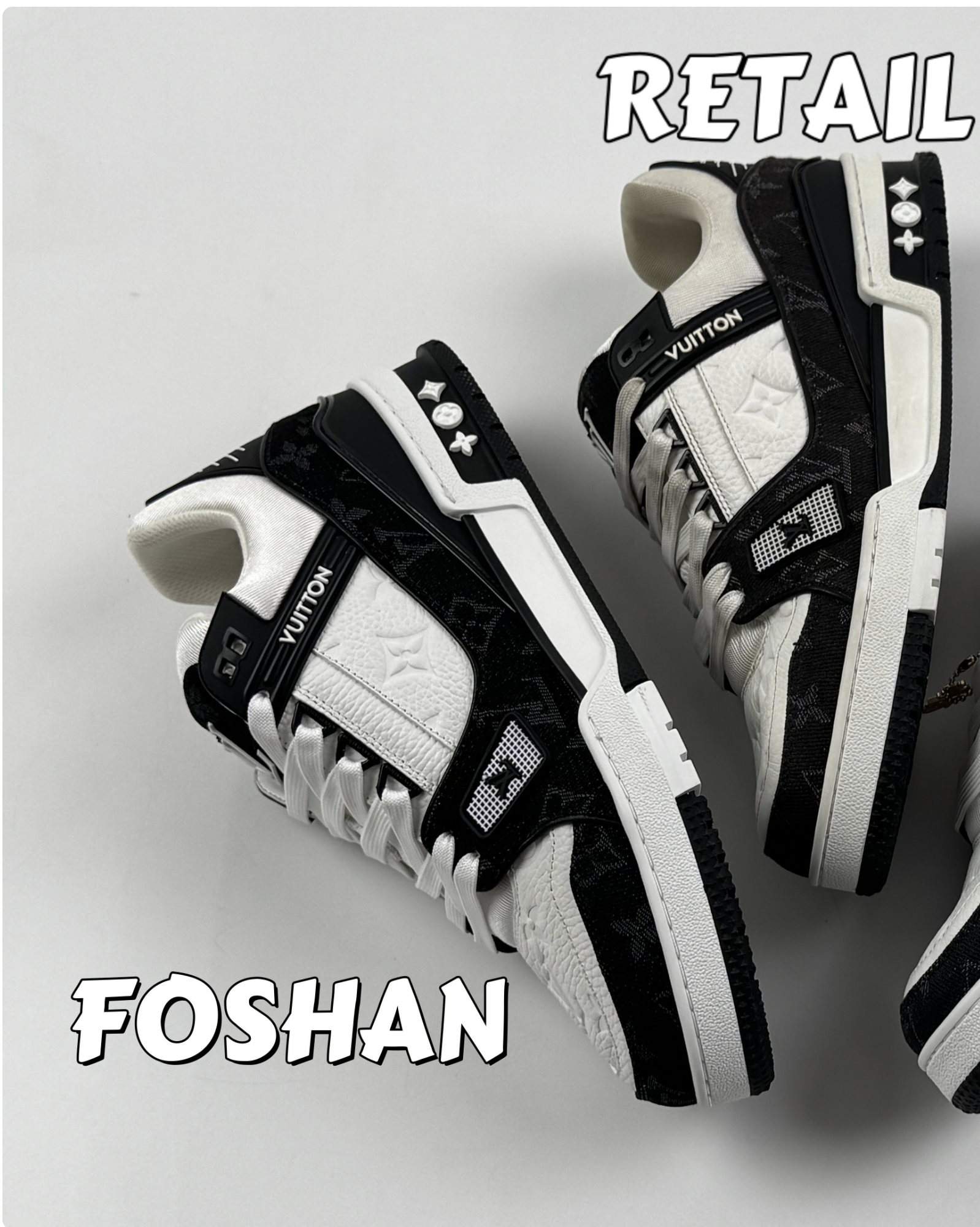 Top view: Foshan vs Retail denim pattern